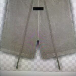 Fear Of God ESSENTIALS Men's Lined Drawstring Logo Sycamore Green L Terry Shorts